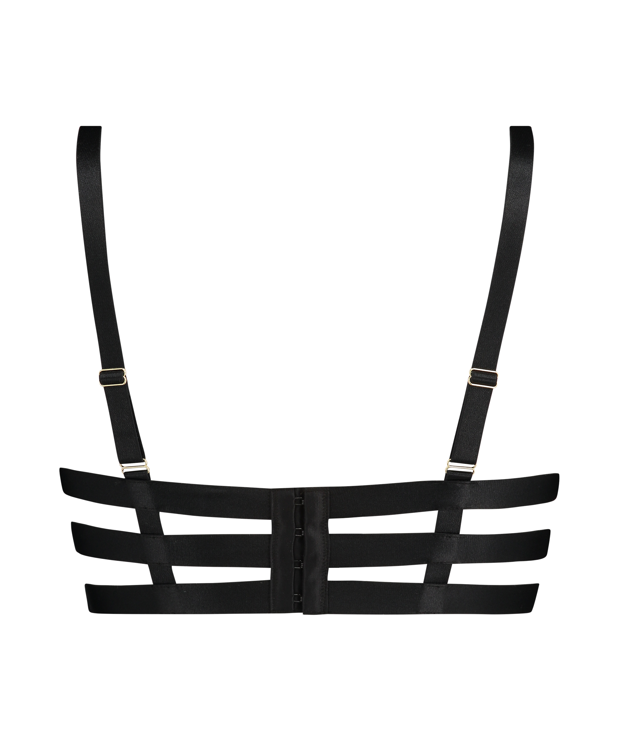 Usztywniany biustonosz z fiszbinami Dallas, Czarny, main