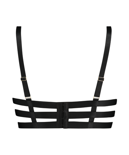 Usztywniany biustonosz z fiszbinami Dallas, Czarny