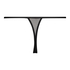 Louisa high leg Thong, Czarny