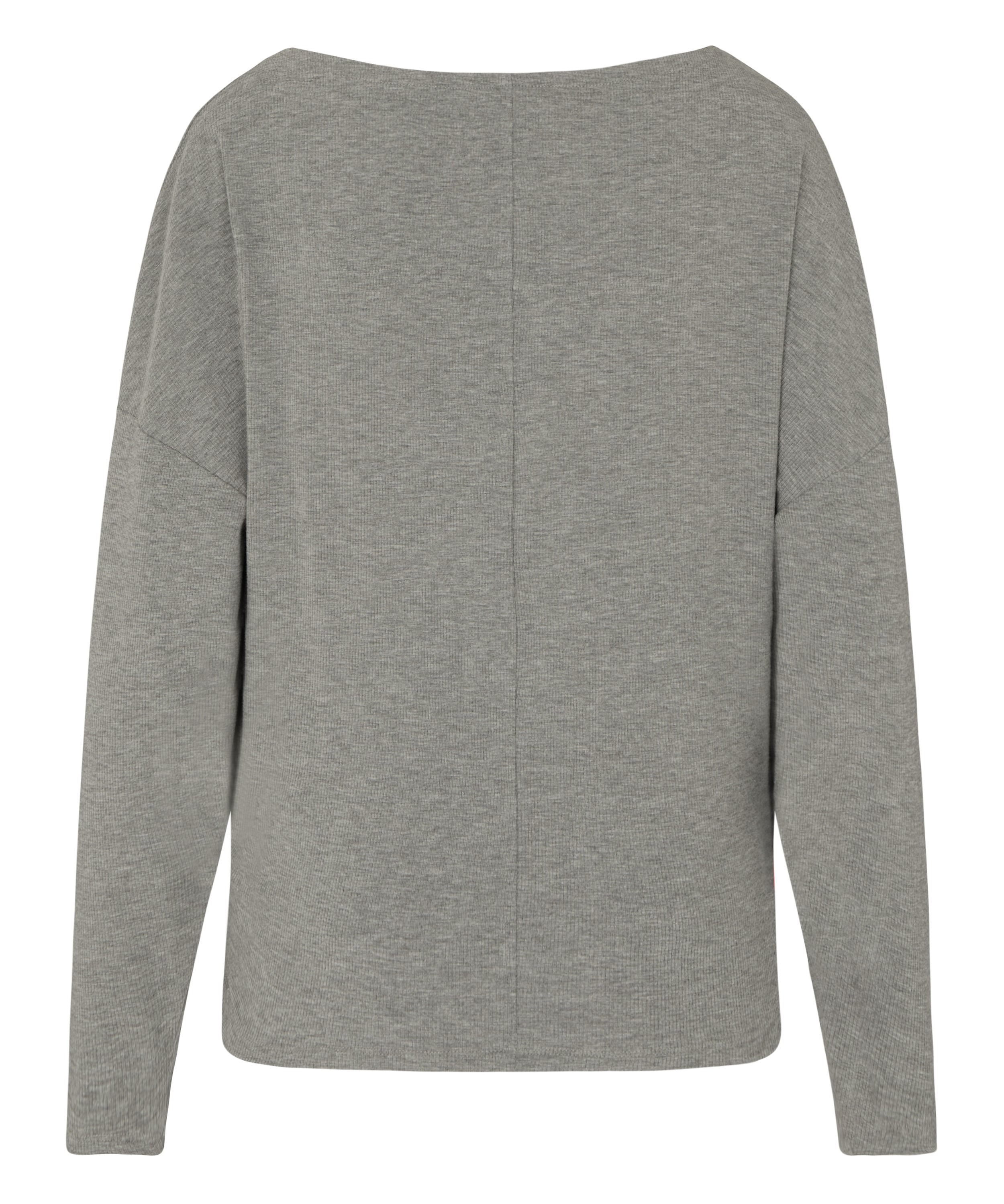 Top z Długim Rękawem Premium Rib Batwing, Szary, main