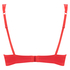 Padded underwired push-up bra Candy, Czerwony