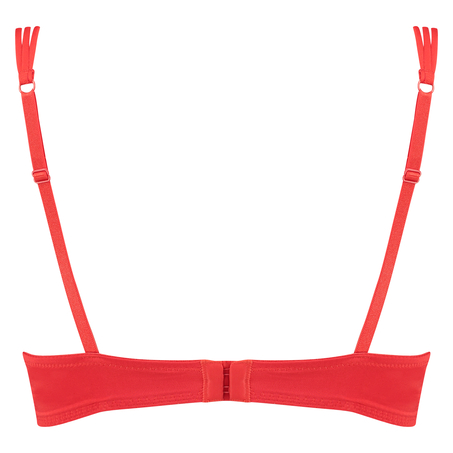 Padded underwired push-up bra Candy, Czerwony