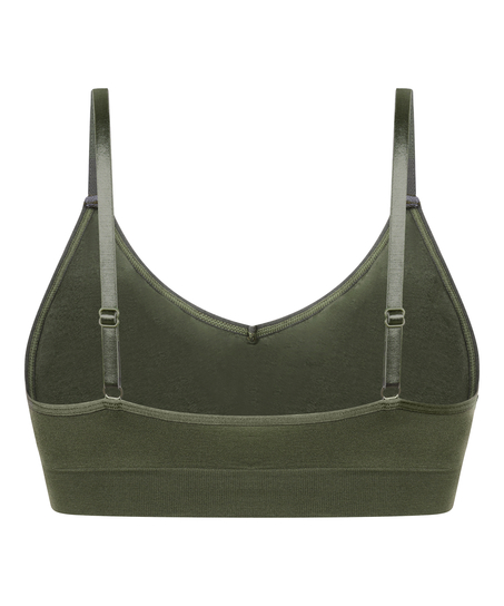 Tr&oacute;jkątny biustonosz bralette Dide, Zielony