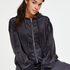 Velvet hoodie jacket, Szary
