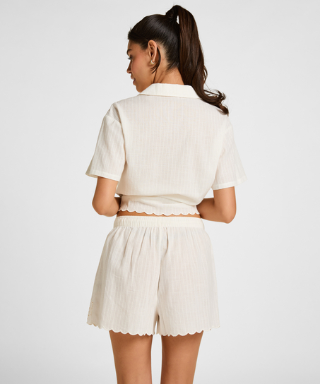 Short Scallop, Biały