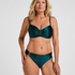 Niestaniolowany Biustonosz Bikini z Fiszbinami Dominica, Zielony