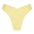 Majtki Bikini Wysoko Krojona Scallop, Ż&oacute;łty