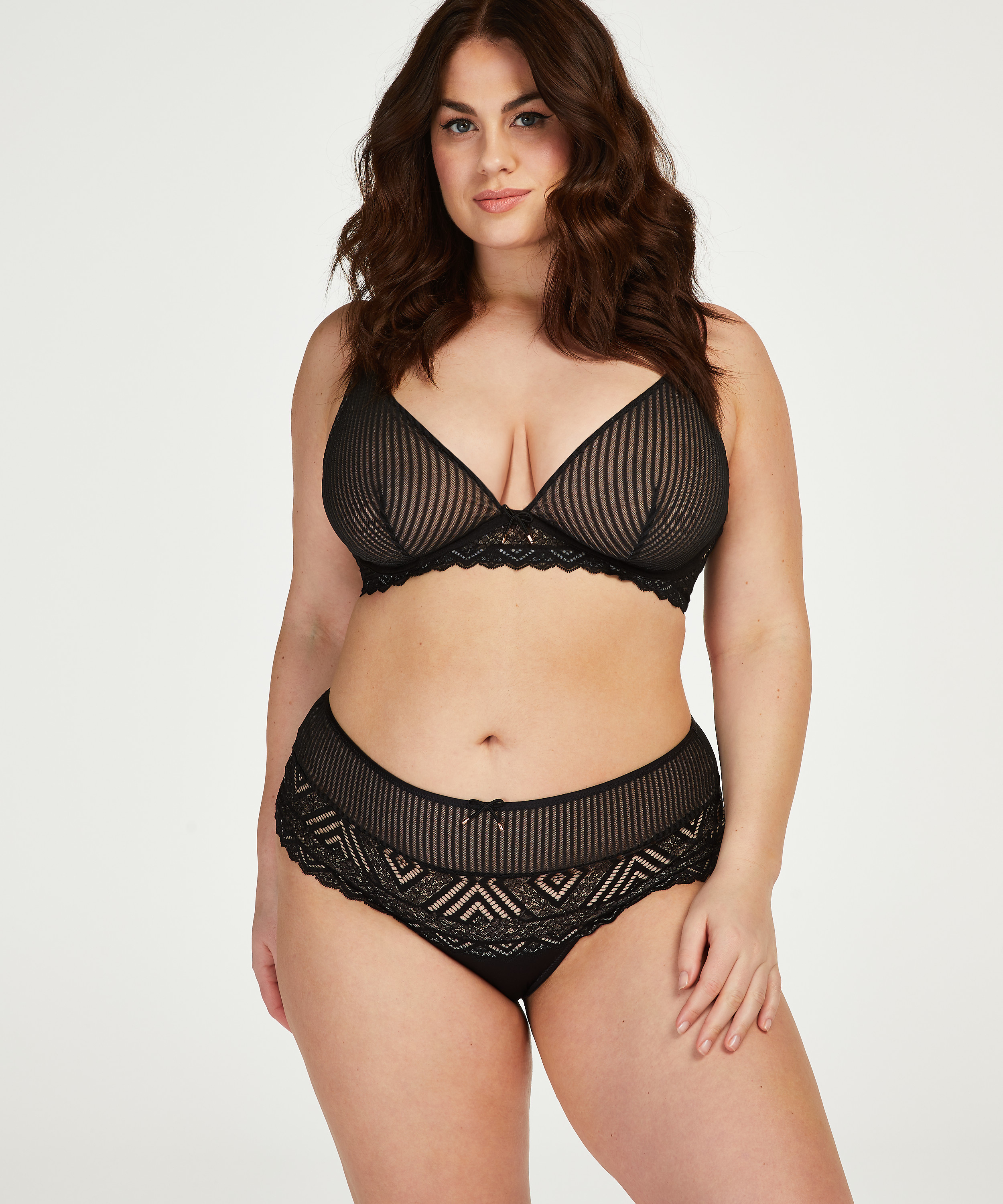 Wysokie stringi bokserki Lenix I AM Danielle, Czarny, main