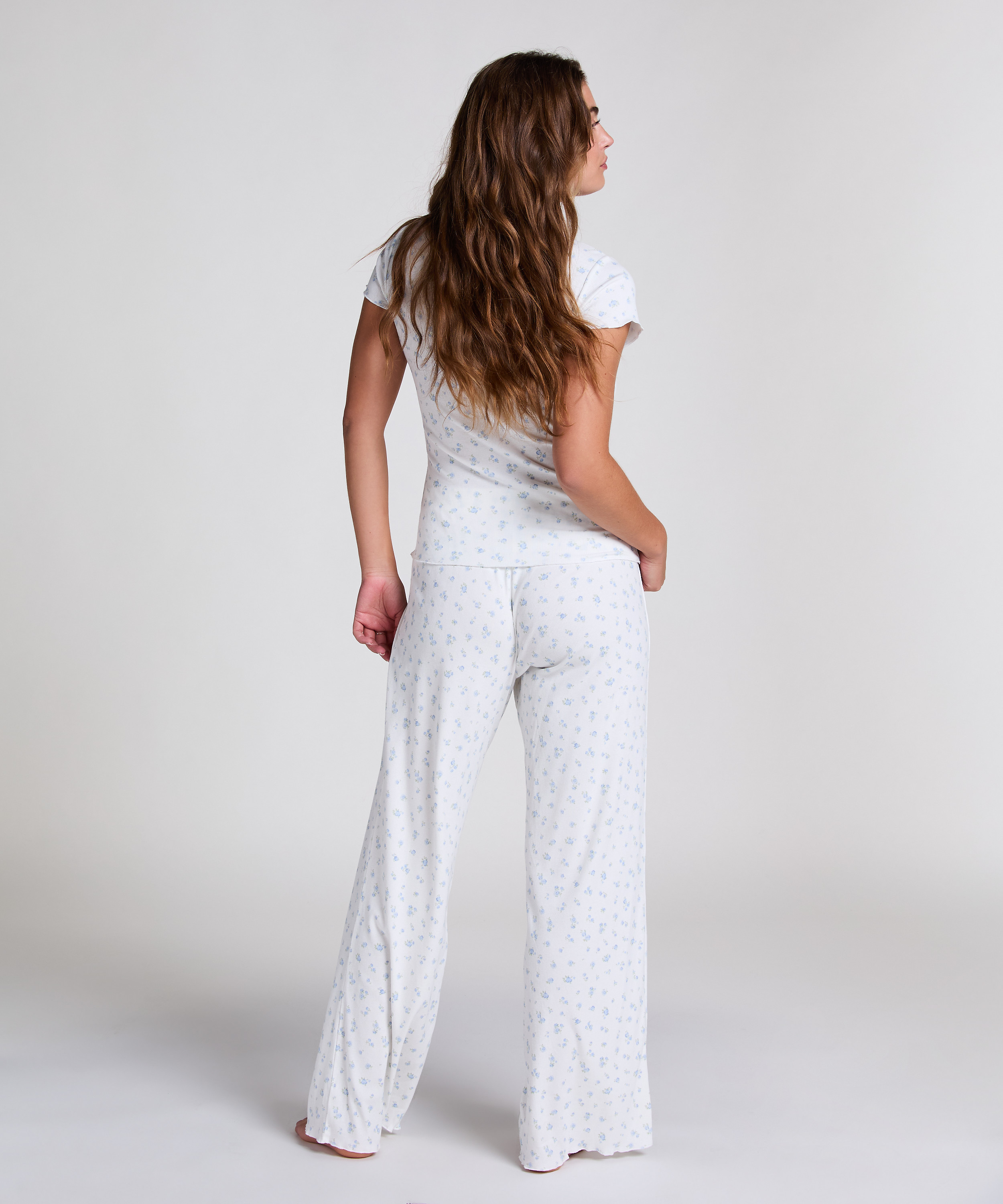 Piżama Rib, Niebieski, main