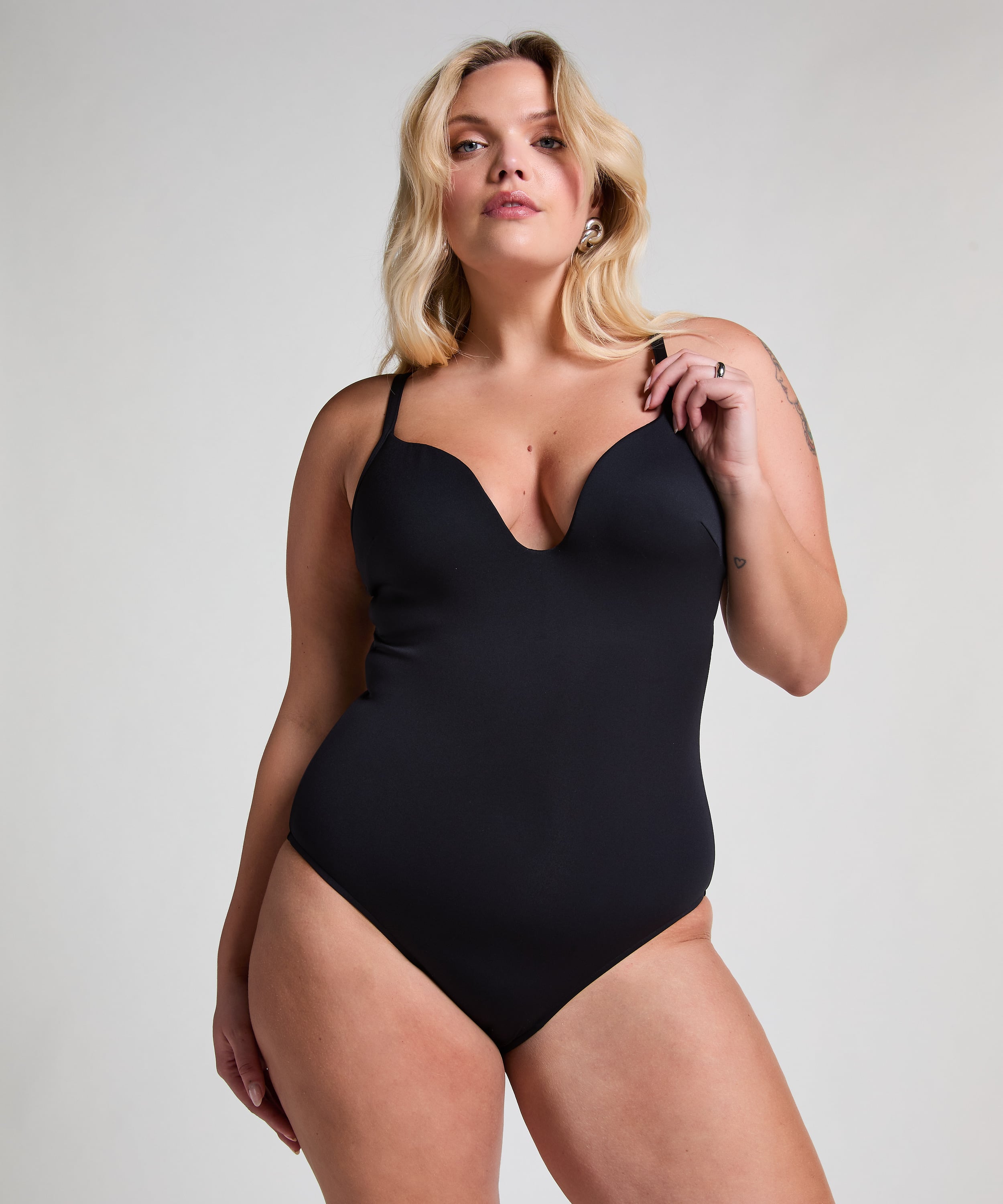 Str&oacute;j kąpielowy Neoprene, Czarny, main