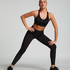 Legginsy HKMX Run Baby Run o normalnej talii, Czarny