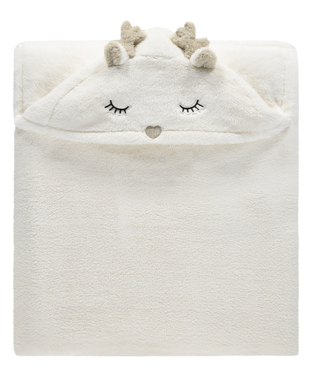 Reindeer cuddly blanket, Biały