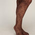 Rajstopy Allover Lace Fishnet, Brązowy