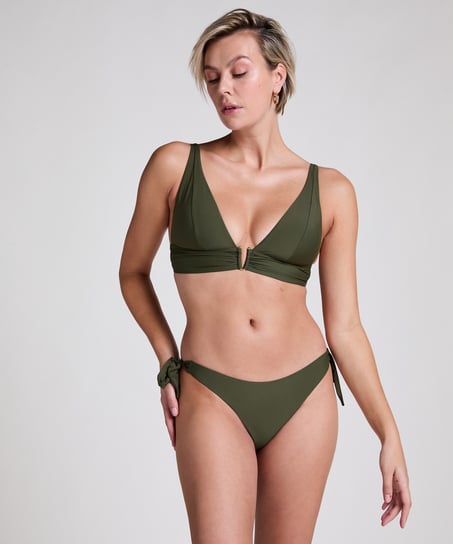 Tr&oacute;jkątna g&oacute;ra od bikini Luna, Zielony