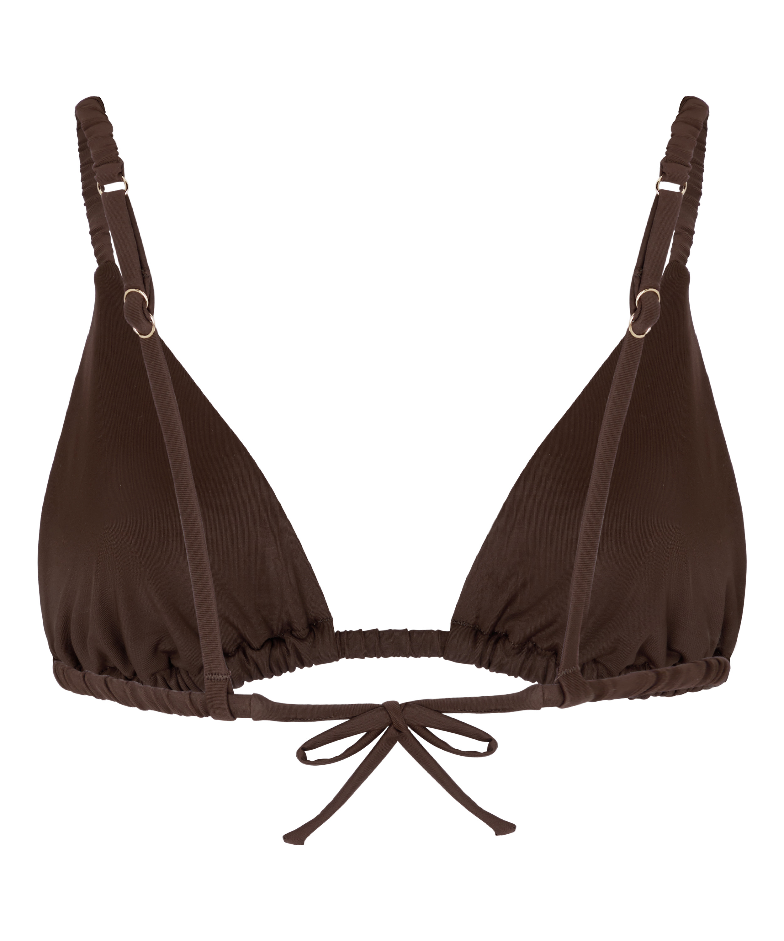 Tr&oacute;jkątny Biustonosz Bikini Riva, Brązowy, main