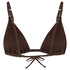 Tr&oacute;jkątny Biustonosz Bikini Riva, Brązowy