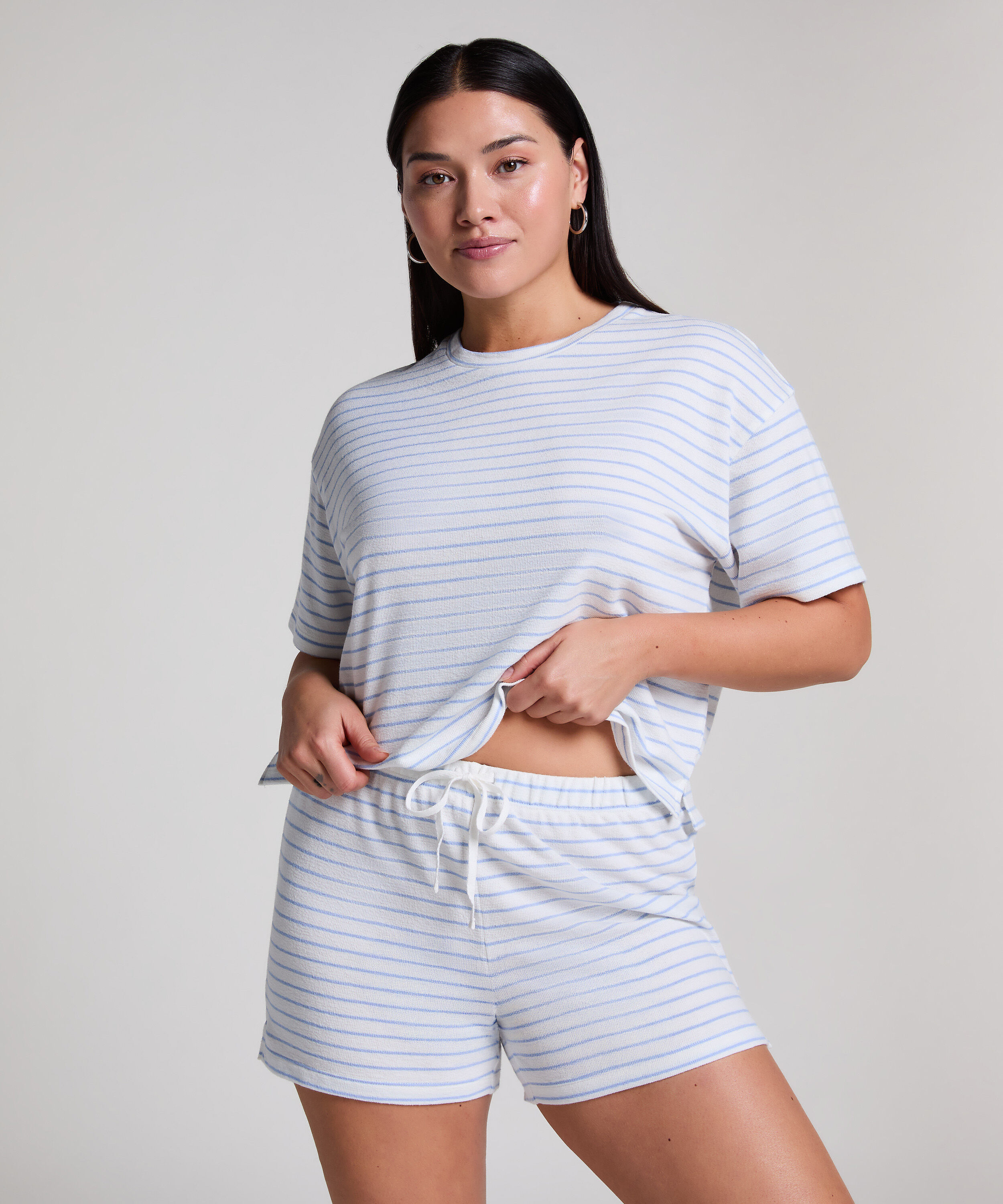 Bawełniane spodenki, Niebieski