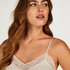 Cami lace top, Beżowy