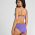 Midi Bikini Bottom Luxe, Fioletowy