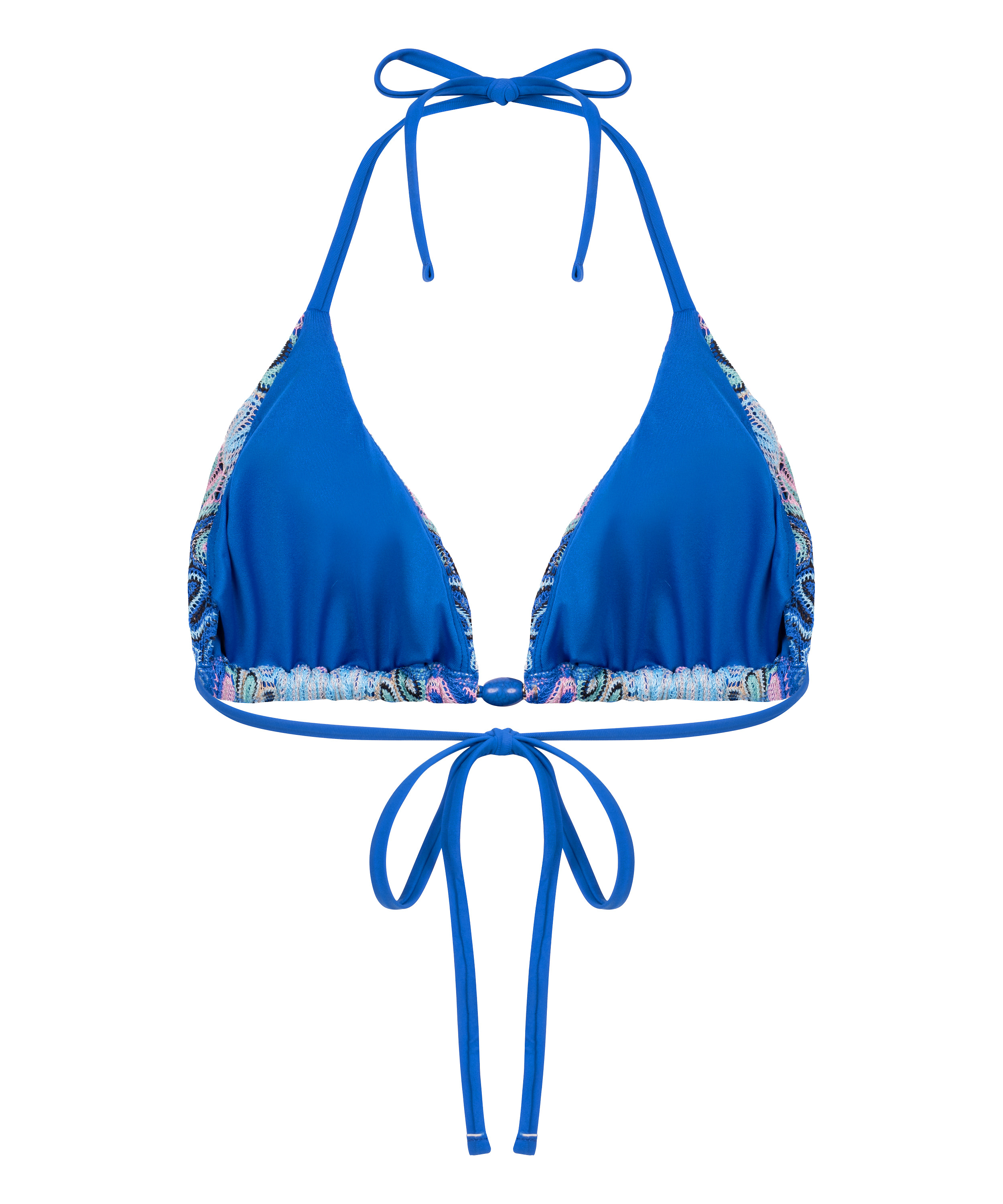 Tr&oacute;jkątny top od bikini Cali, Niebieski, main