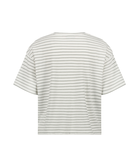 Top od piżamy, Biały