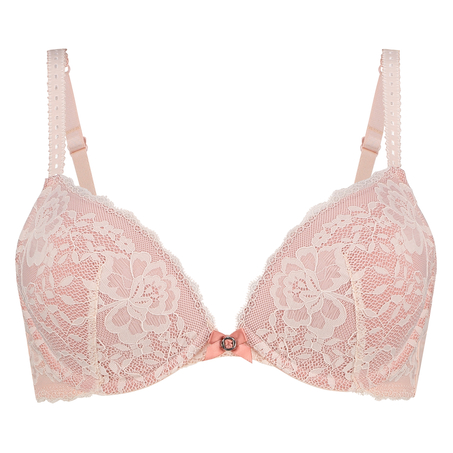 Theresa Padded Underwired Push-Up Bra, Różowy