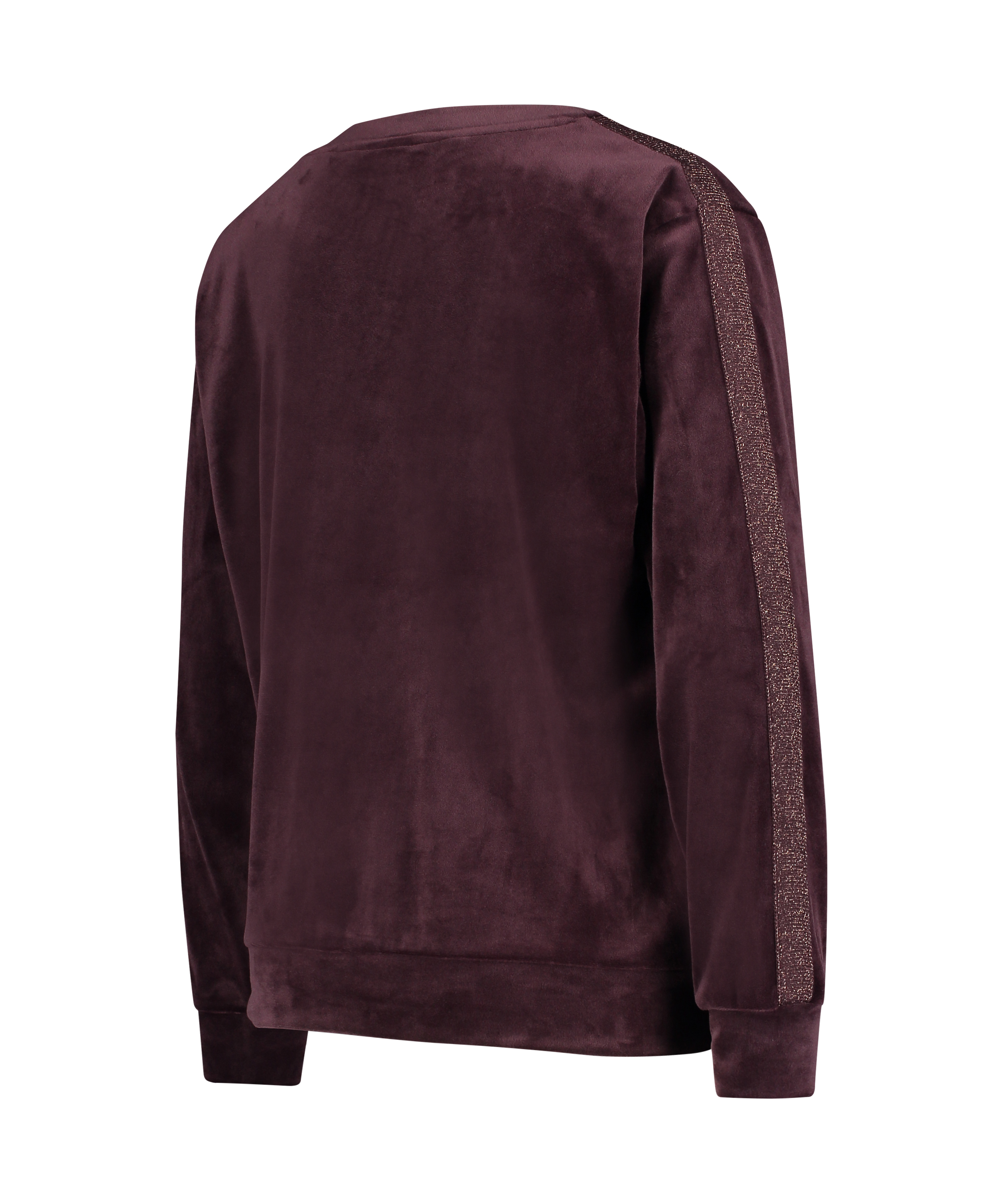 Aksamitny błyszczący top, Fioletowy, main