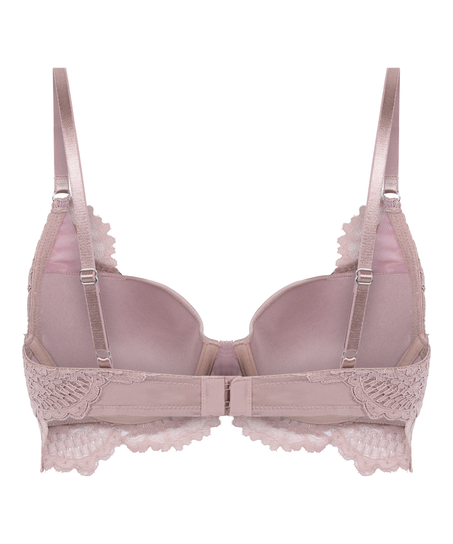 Biustonosz usztywniany z fiszbinami Longline Essie, Fioletowy
