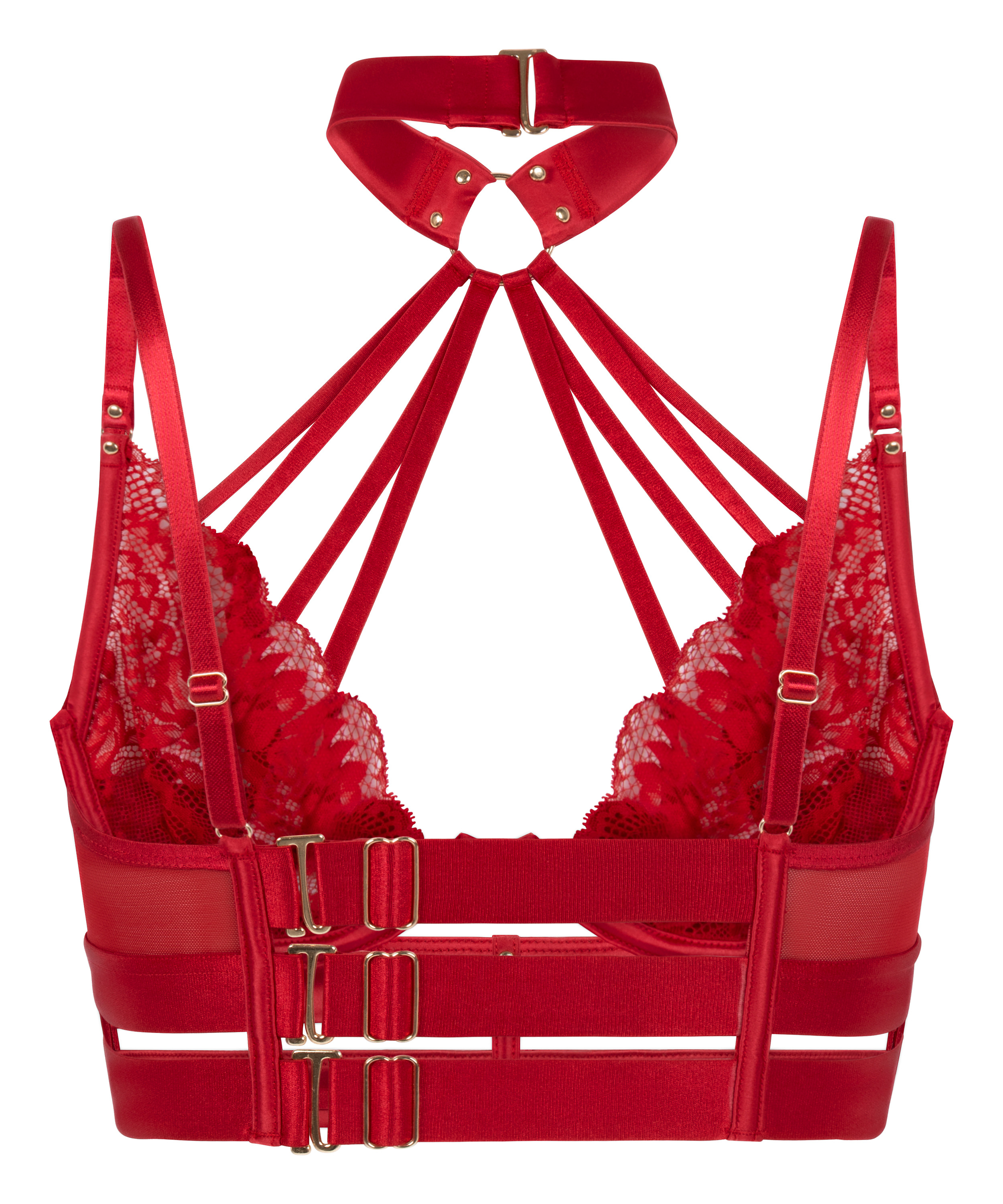 Biustonosz nieusztywniany z fiszbinami Emmeline, Czerwony, main