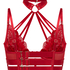 Biustonosz nieusztywniany z fiszbinami Emmeline, Czerwony