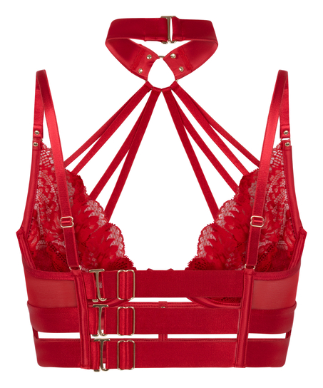 Biustonosz nieusztywniany z fiszbinami Emmeline, Czerwony