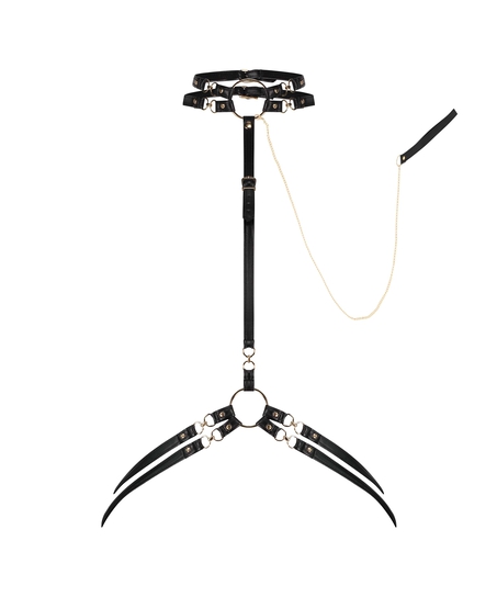 Private Uprząż ze sztucznej sk&oacute;ry, Czarny