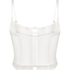 Biustonosz Bustier Kristina, Biały