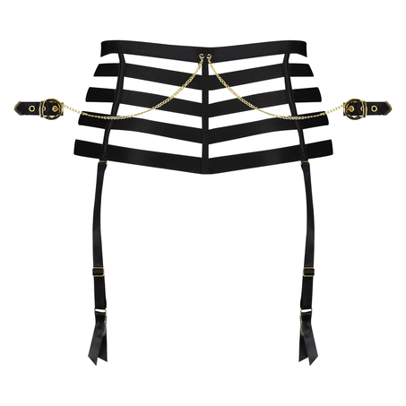 Honey High Open Crotch Brazilian, Czarny