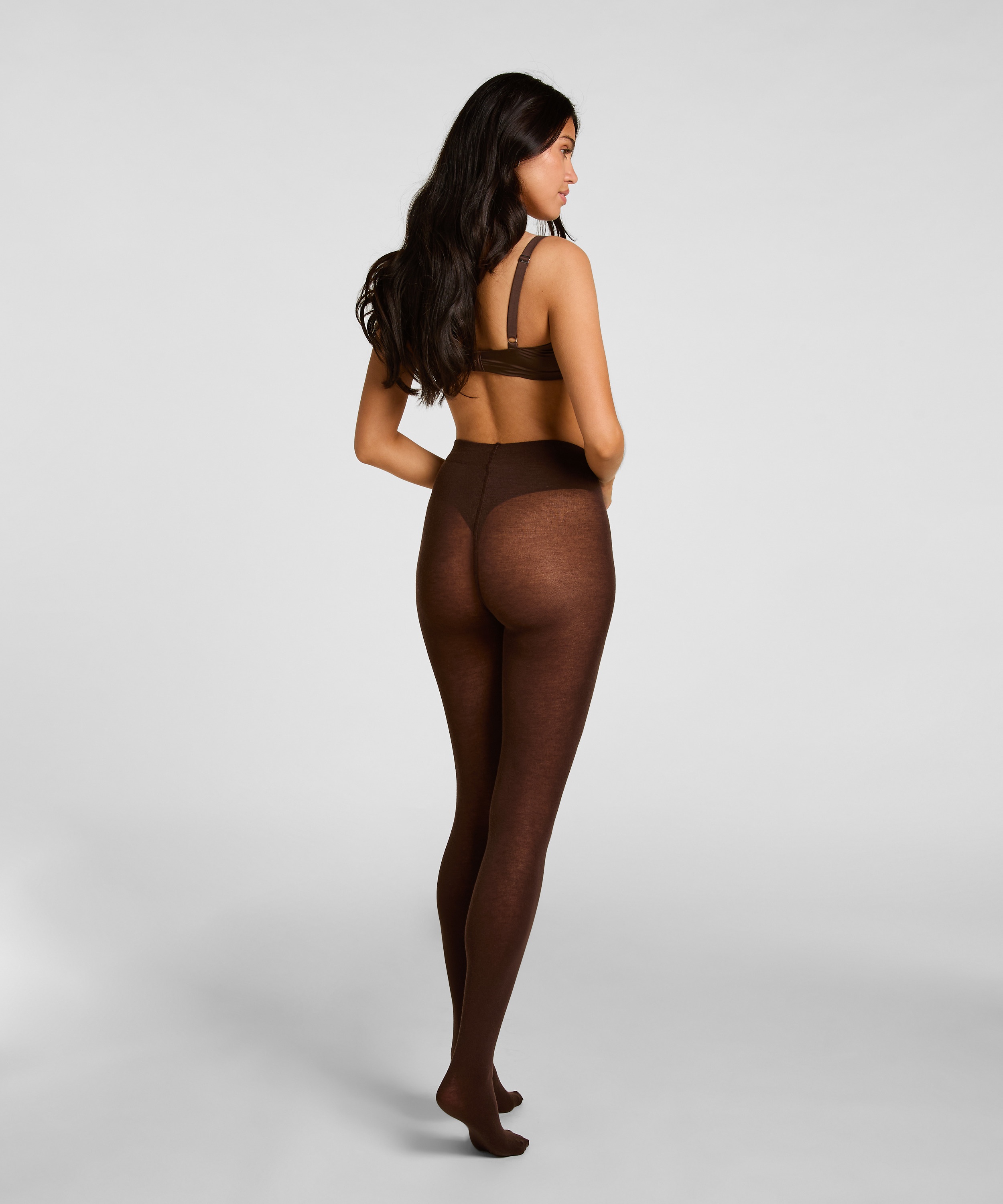 Tight Light Knit Cashmere Blend, Brązowy, main