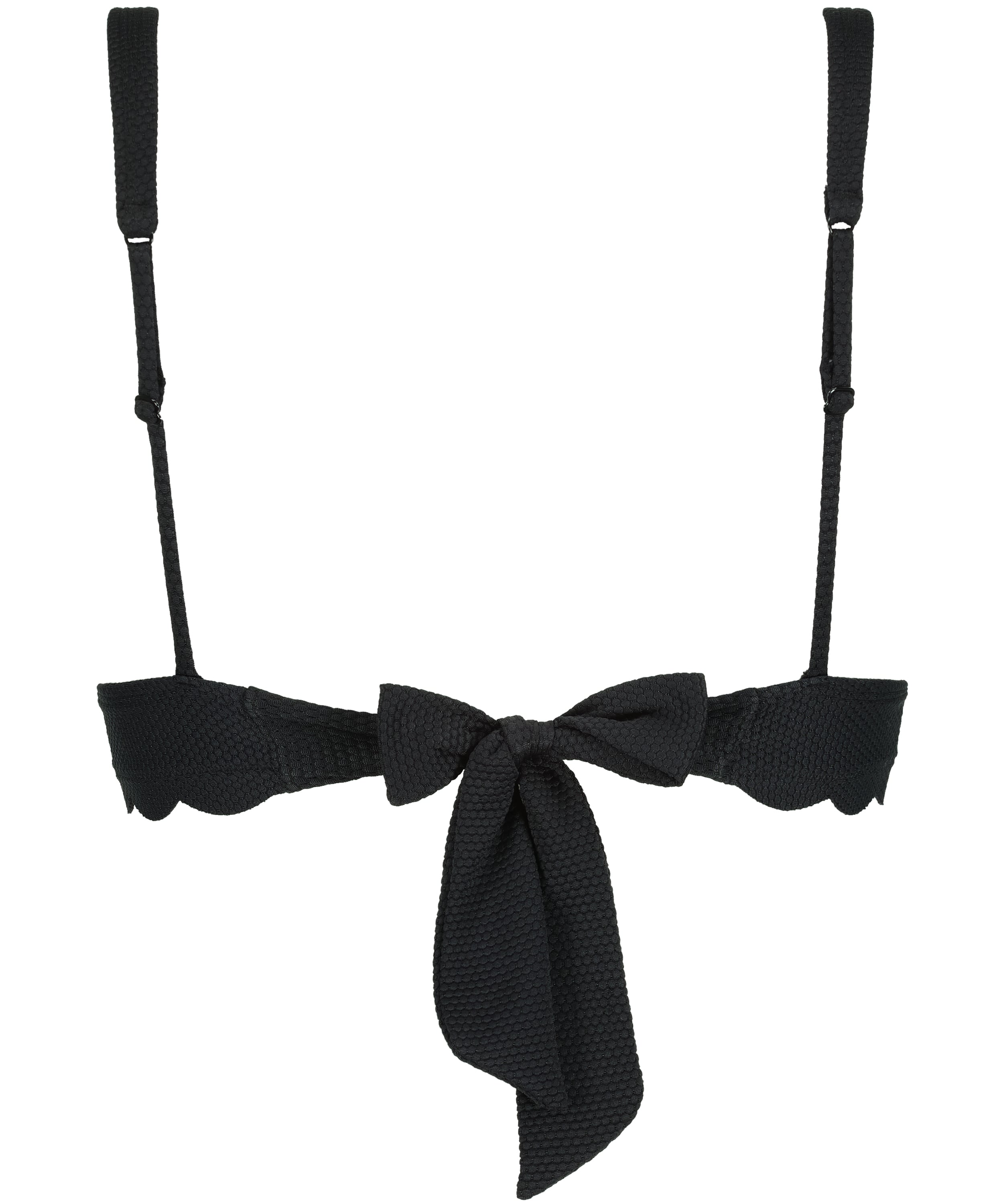 G&oacute;ra od bikini typu tr&oacute;jkąt Scallop, Czarny, main