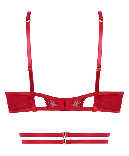 Biustonosz bralette Pleasure, Czerwony