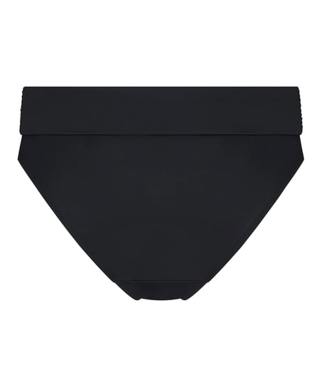 Figi bikini z wywijanym pasem Luxe, Czarny