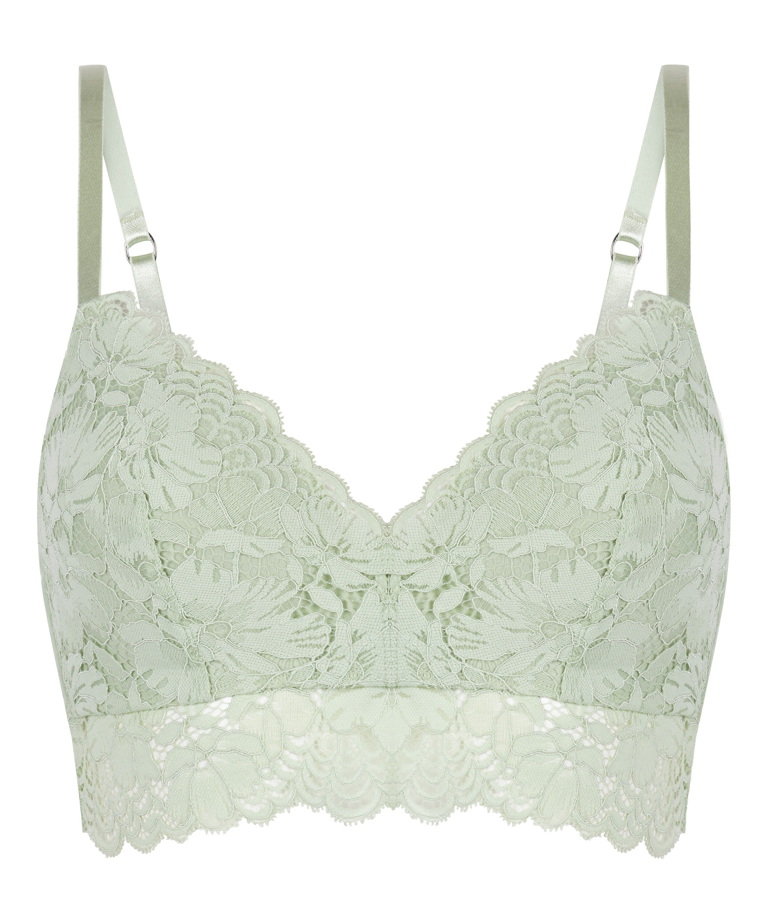 Usztywniony biustonosz bez fiszbin Andrea, Zielony