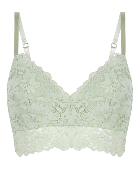 Usztywniony biustonosz bez fiszbin Andrea, Zielony