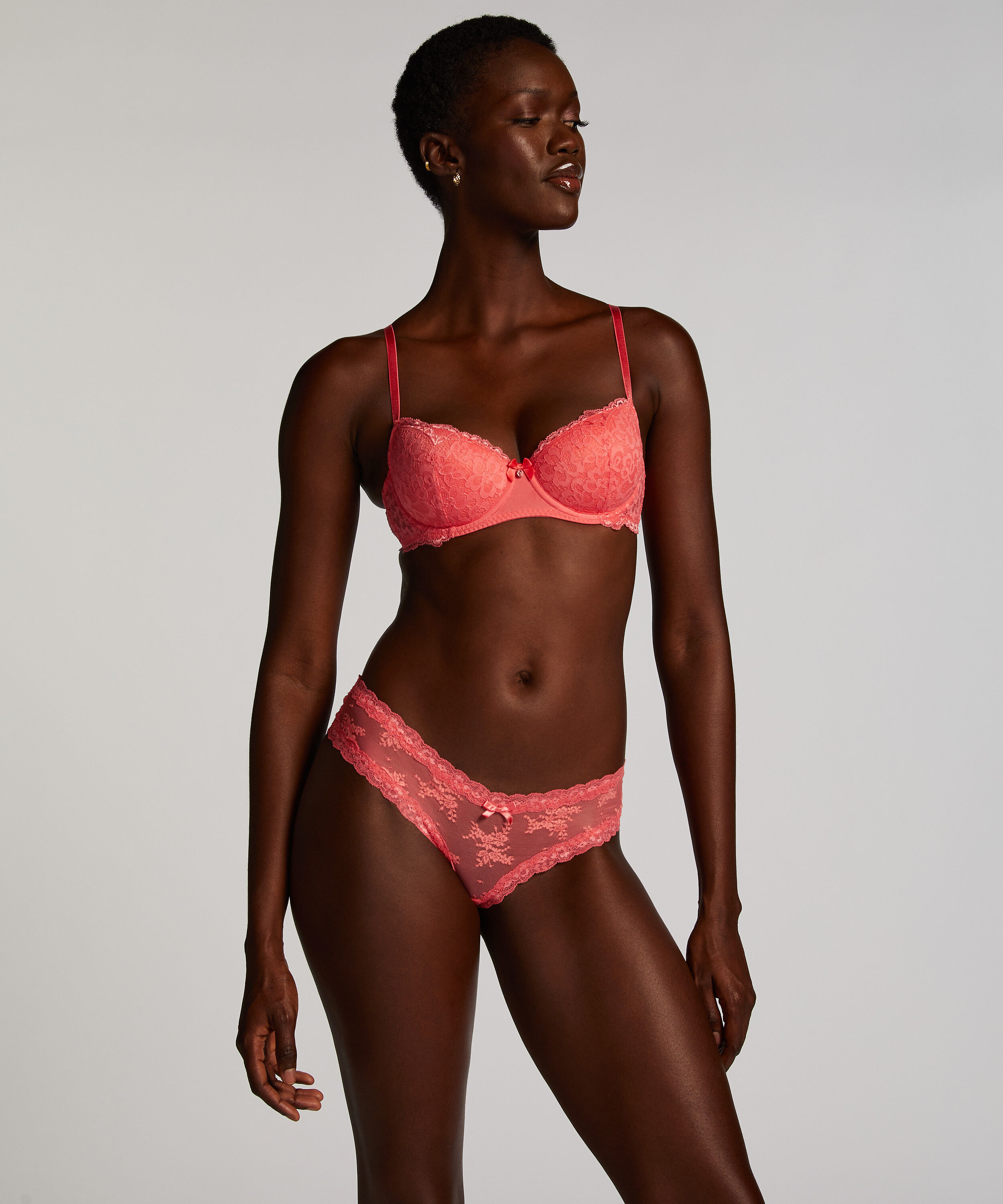 Brazyliany V-shape Mesh, R&oacute;żowy