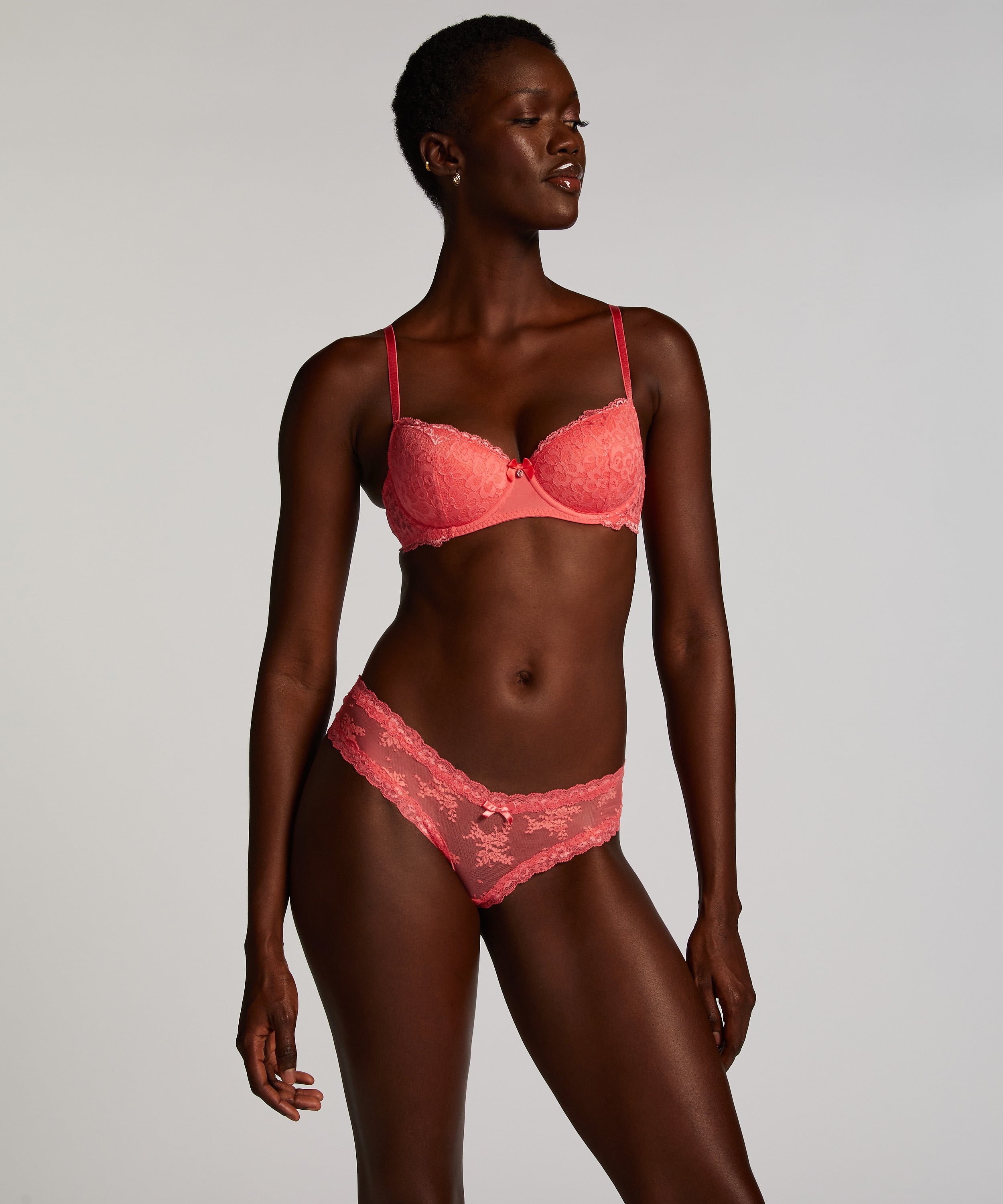 Brazyliany V-shape Mesh, R&oacute;żowy, main