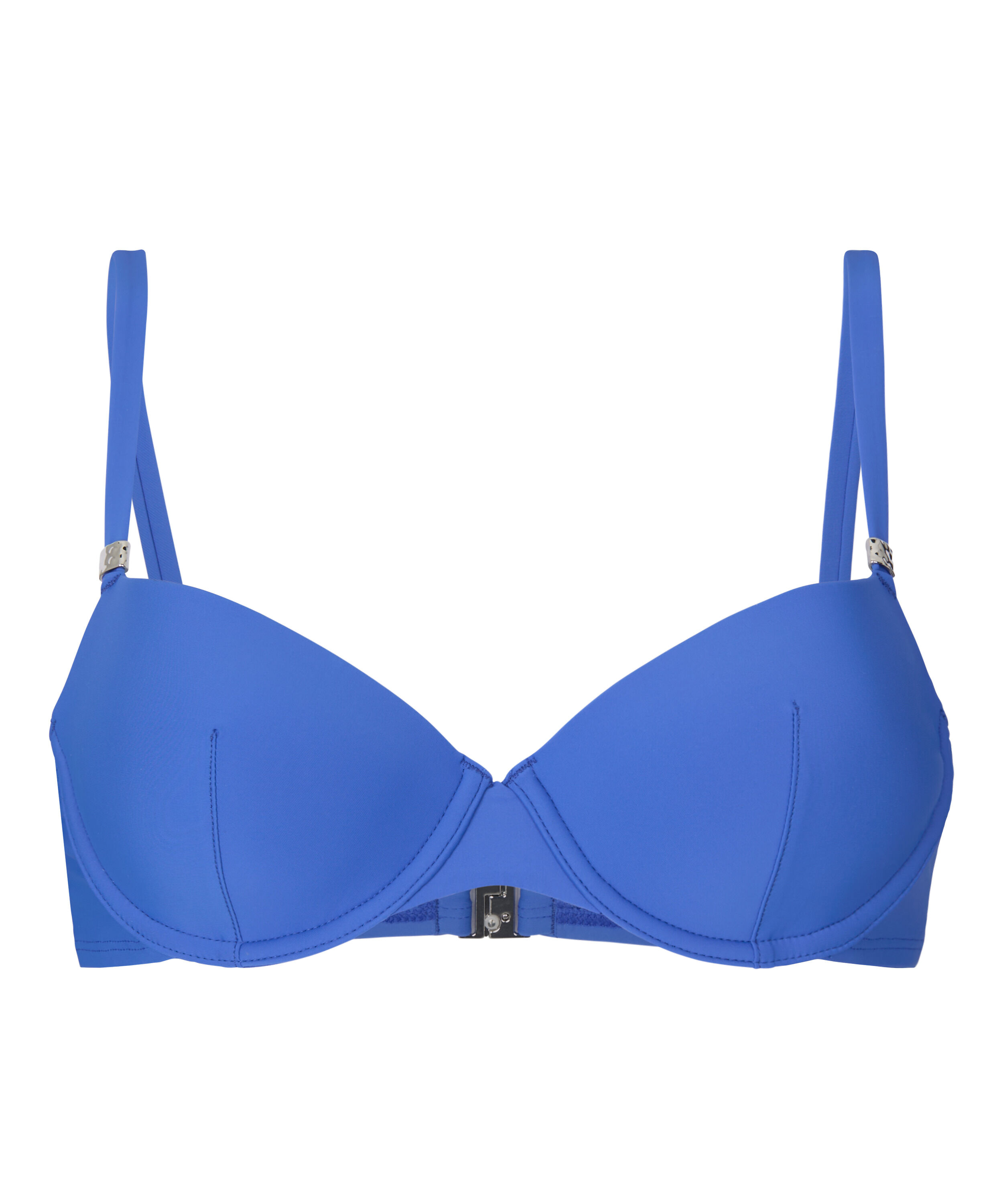 Luksusowy Biustonosz Bikini z Fiszbinami i Wkładkami, Niebieski