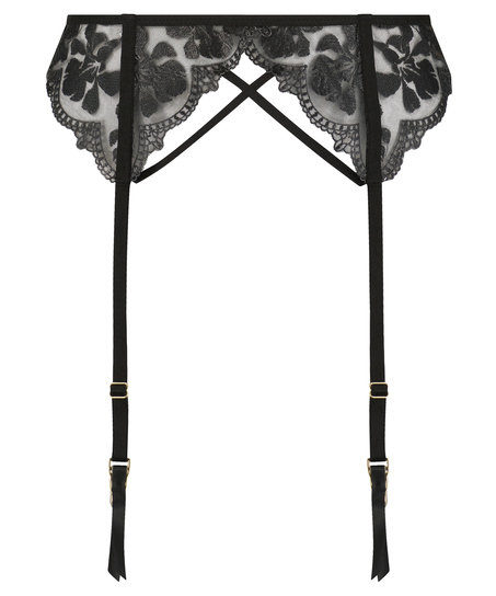 Pasy do pończoch Mila, Czarny