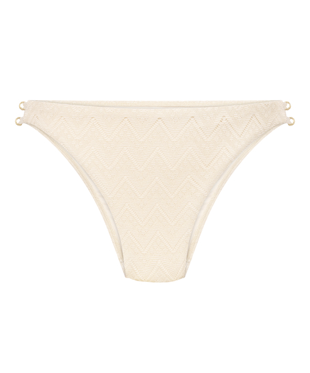 Majtki Bikini Crochet, Biały