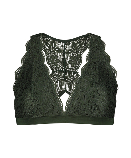 Halter racerback bralette, Zielony