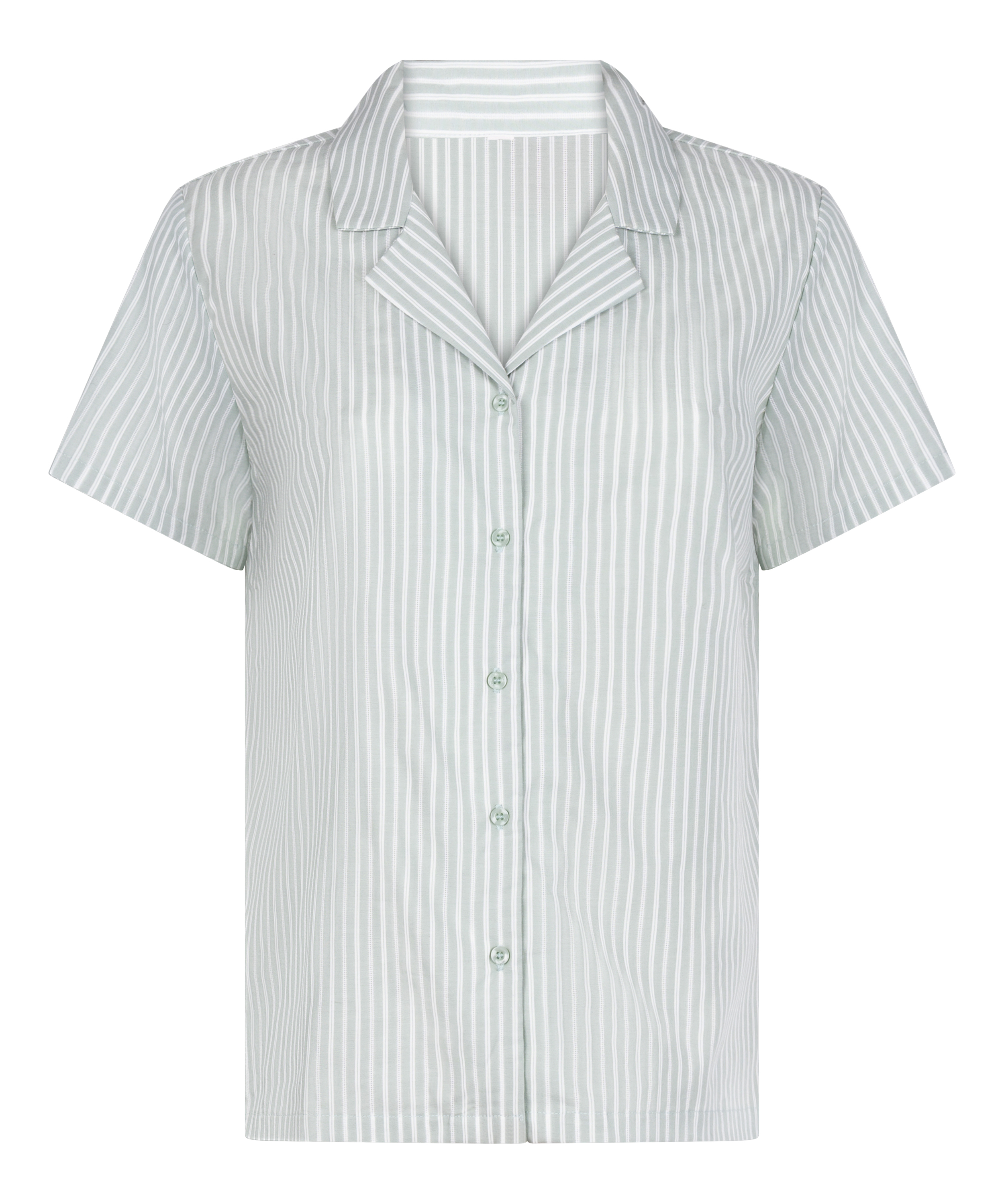 Tkana bluza w paski, Zielony, main