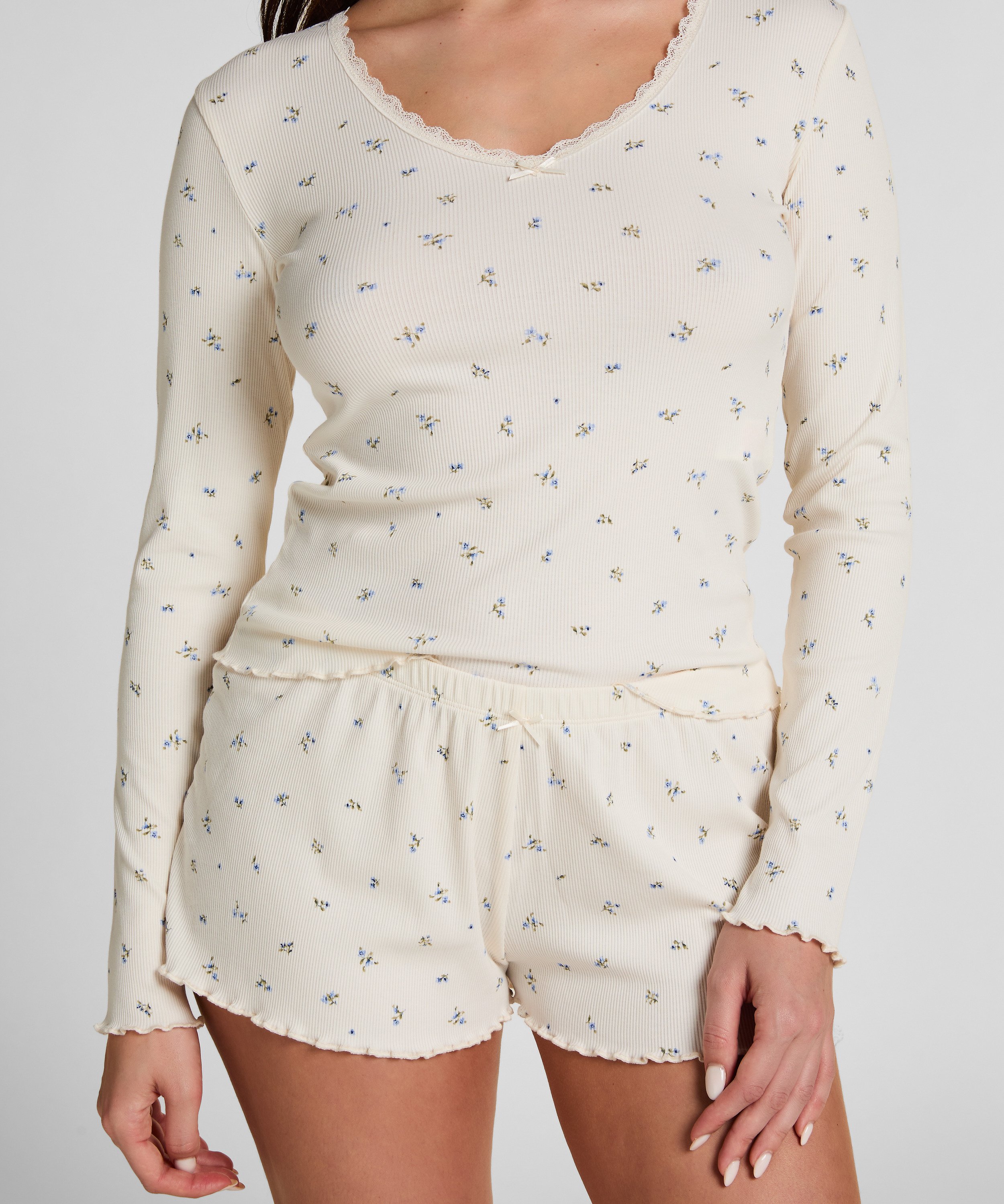 Komplet Piżamy Daisy, Biały, main