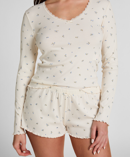 Komplet Piżamy Daisy, Biały