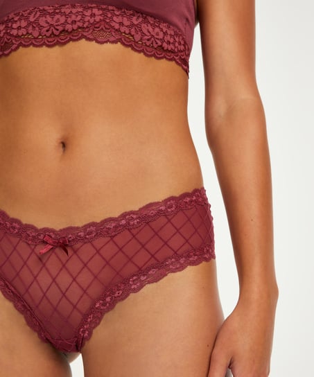 Brazyliany V-shape Mesh, Czerwony